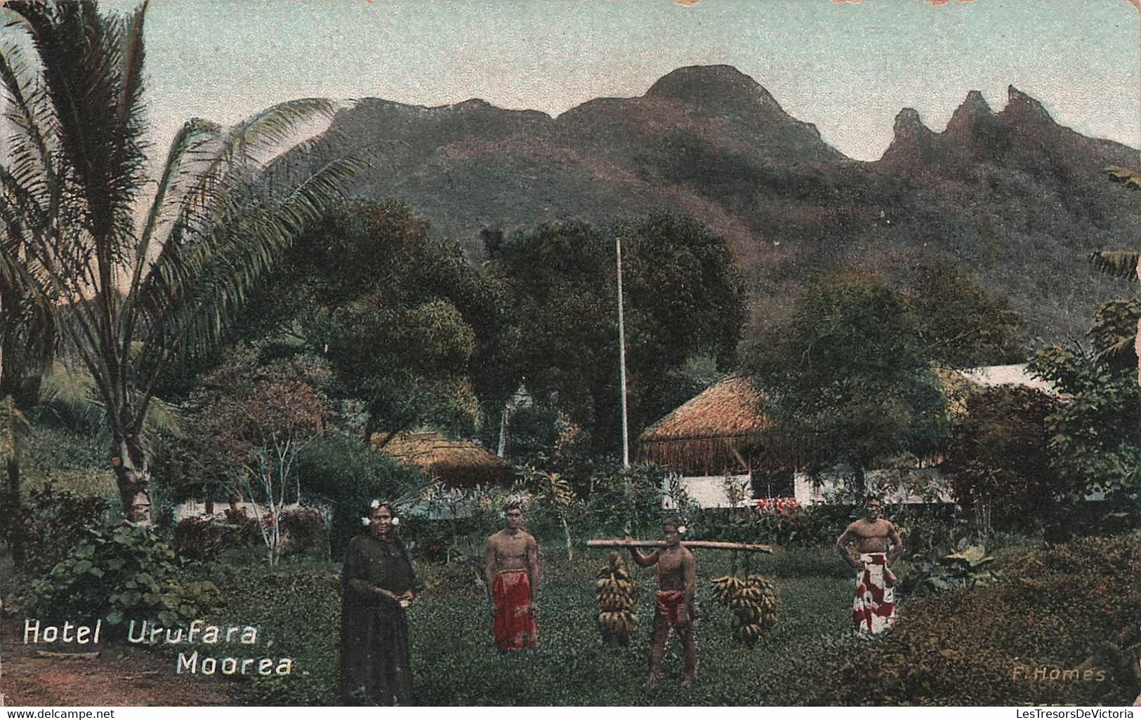 Tahiti - Hotel Urufara Moorea - Colorisée - Carte Postale Ancienne - Tahiti
