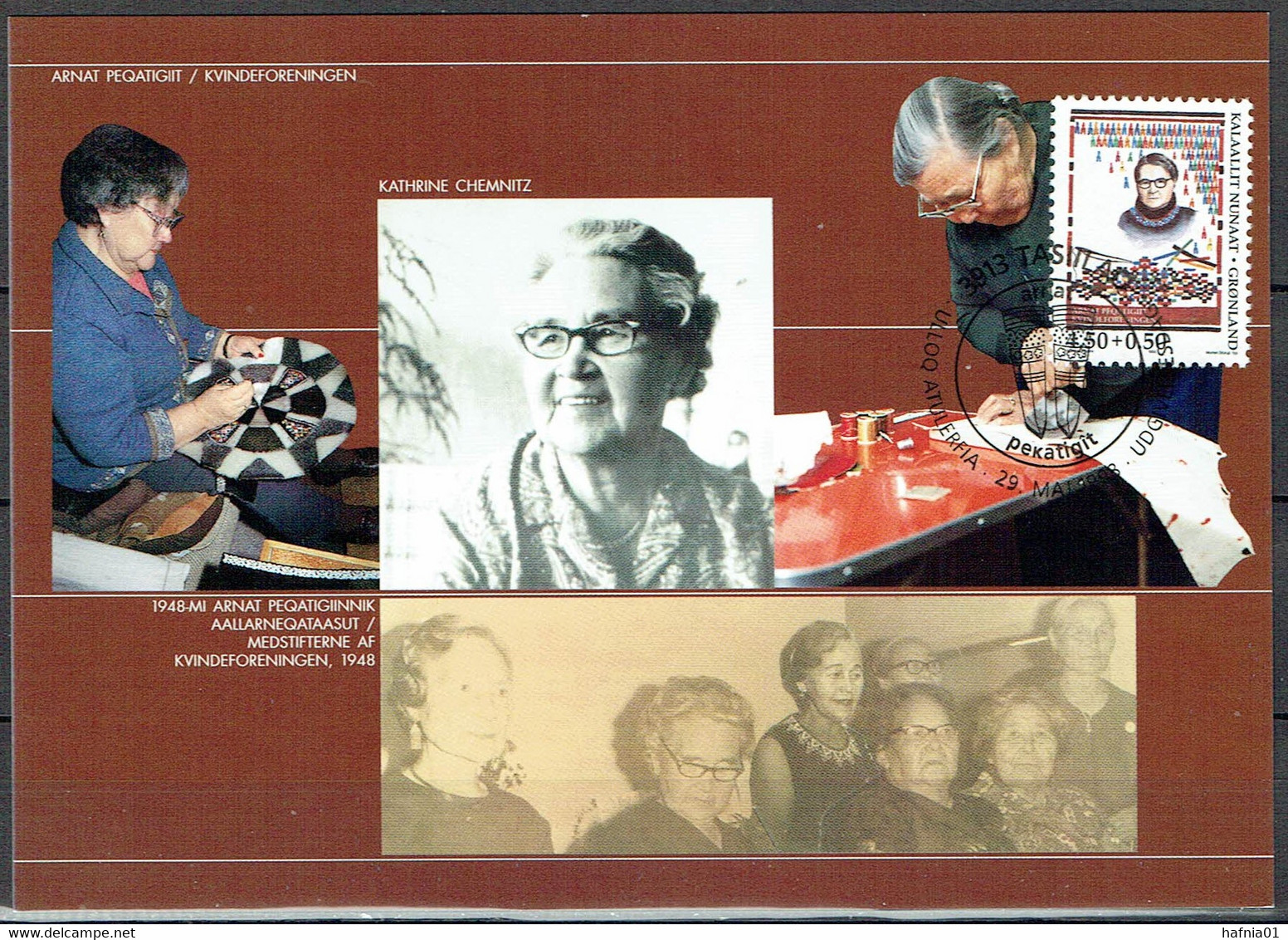 Greenland 1998. Foundation Of The First Women's Association In Greenland. Michel 322y Maxi Card. - Maximum Cards