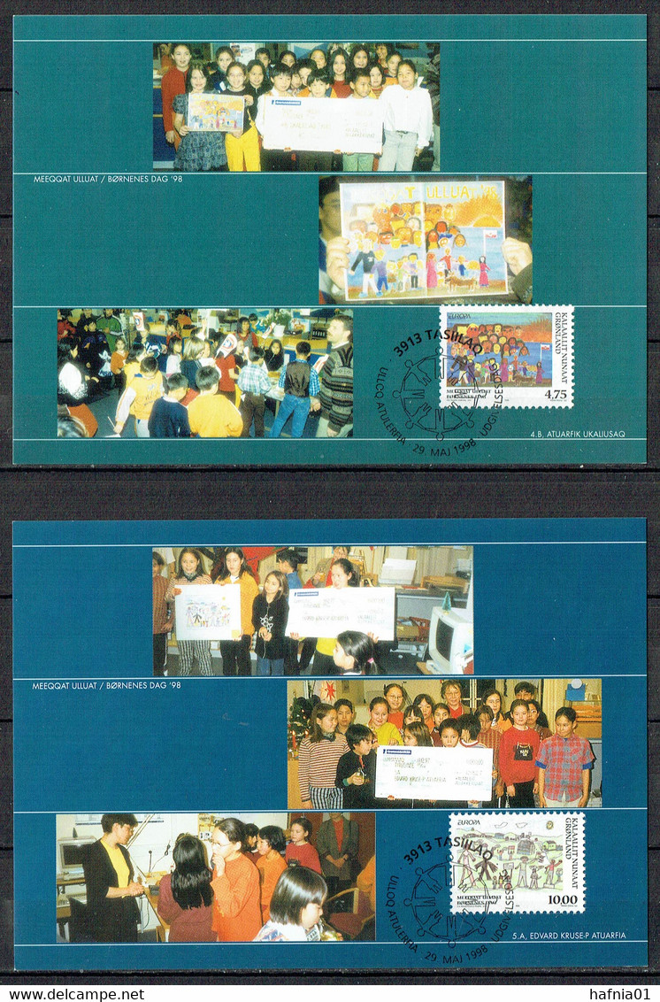 Greenland 1998. CEPT. Michel 323 - 324 Maxi Cards. - Cartas Máxima