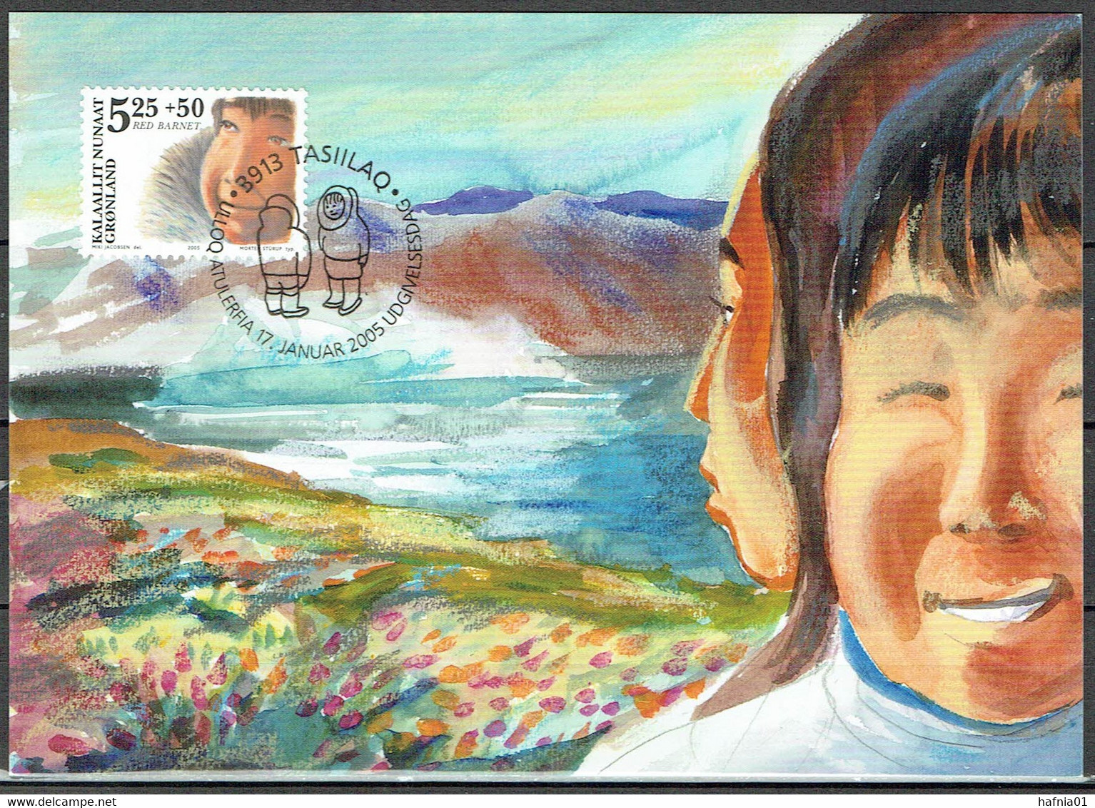Greenland 2005. 50 Anniv Assosiation Protects The Children . Michel 437 Maxi Card. - Maximumkarten (MC)