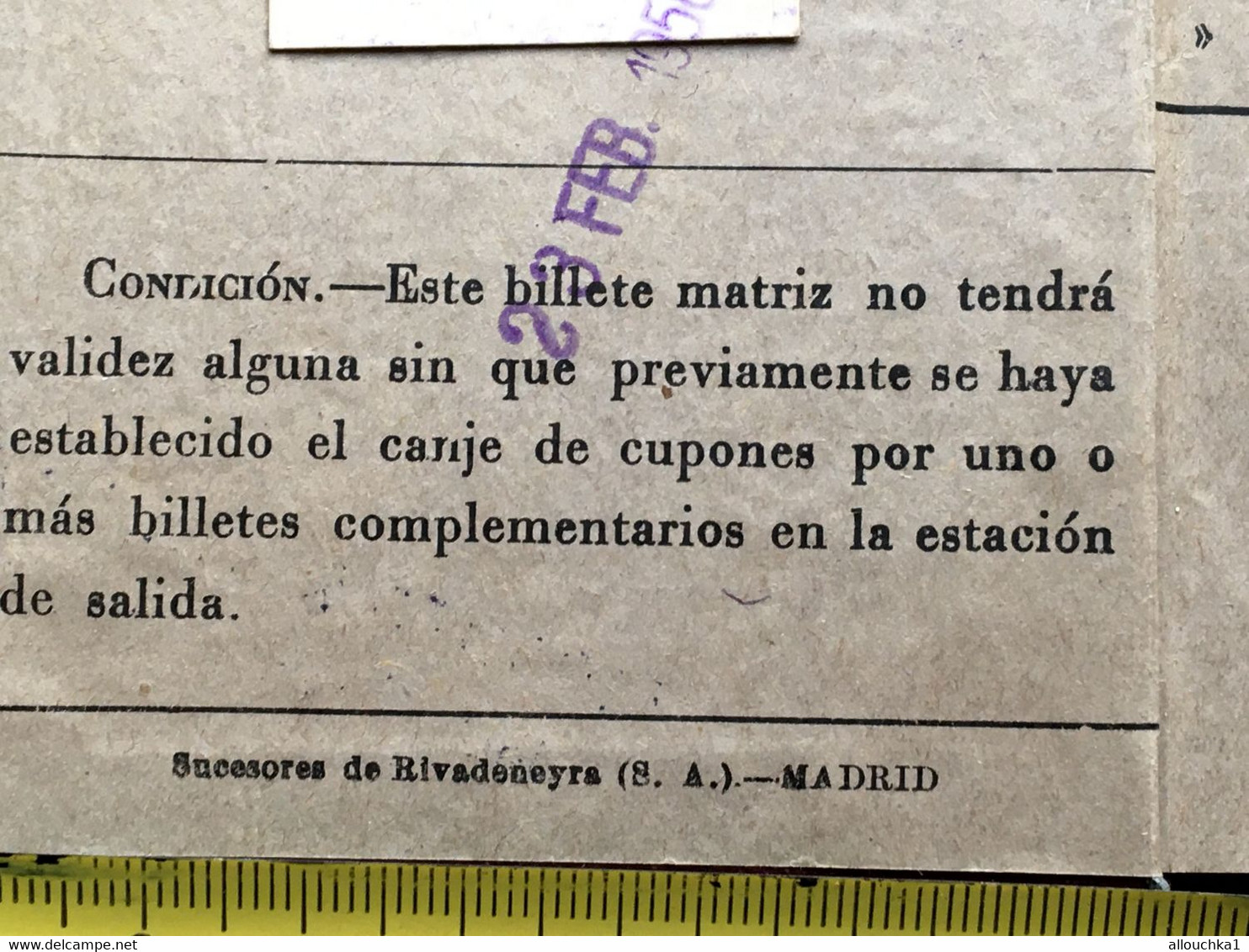 Barcelone España-Billet Train Railway-Billete-Titre Transport-Ticket-Family-Red Nacional De Los Ferrocarriles Espanoles- - Europa