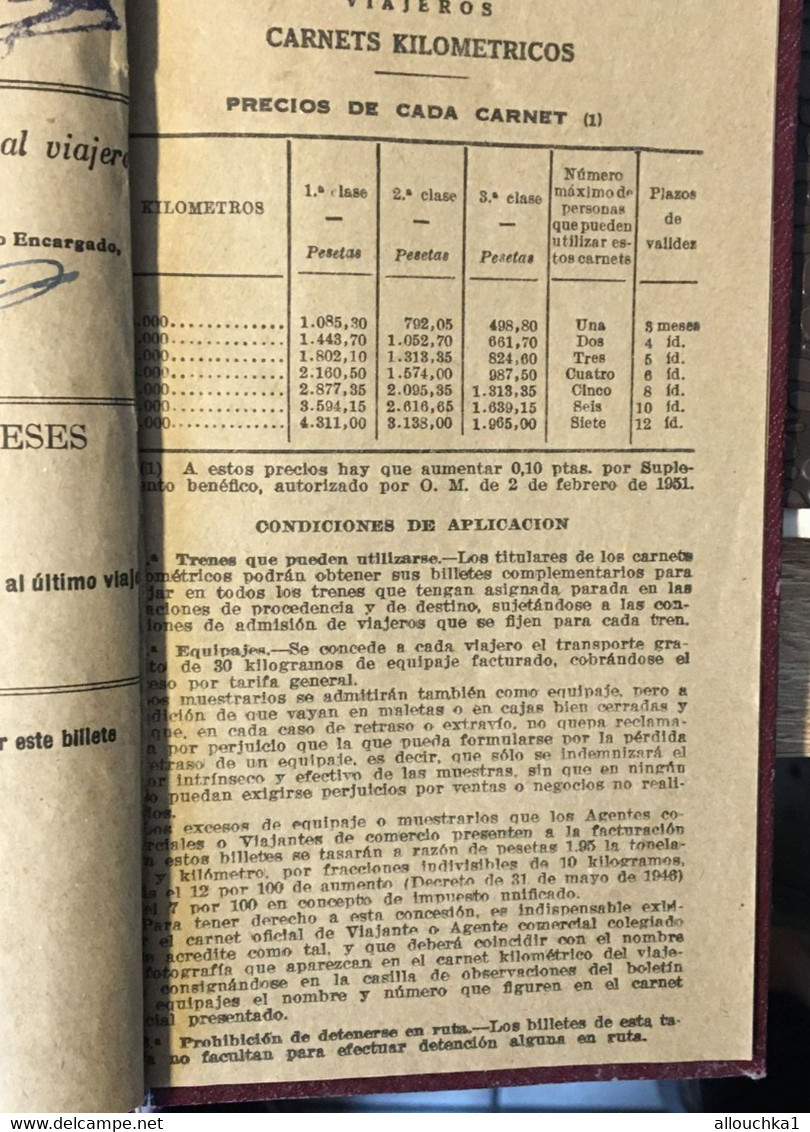 Barcelone España-Billet Train Railway-Billete-Titre Transport-Ticket-Family-Red Nacional de los Ferrocarriles Espanoles-