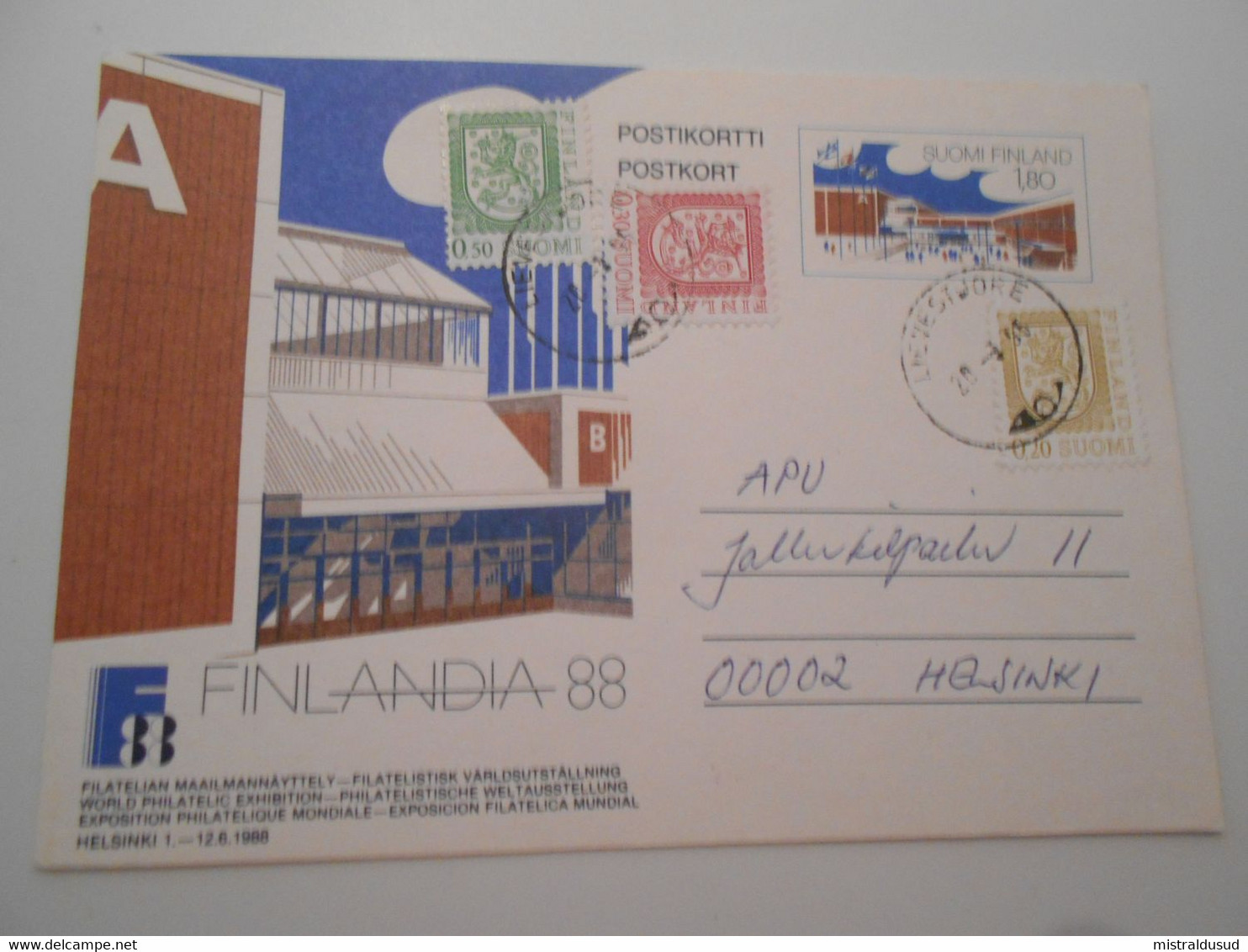 Finland , Carte De Lievestjore 1995 Pour Helsinki - Storia Postale