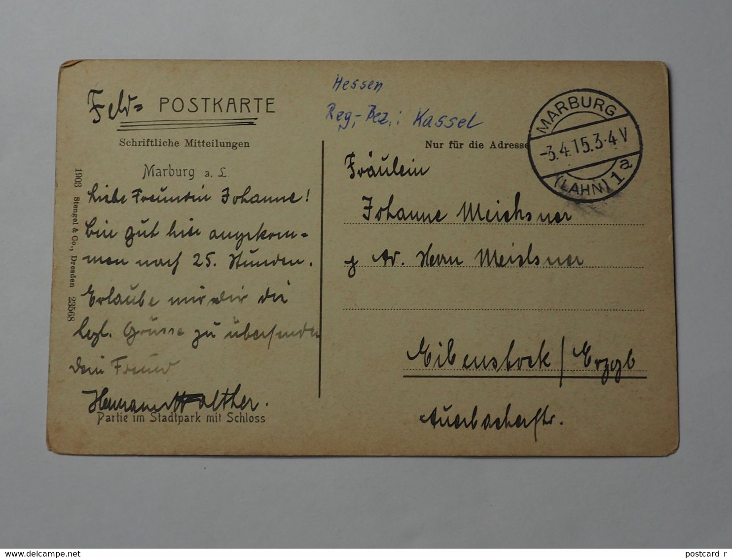 Germany Rothenburg Tbr Rathaus Marrburg 1915  A 223 - Mainburg