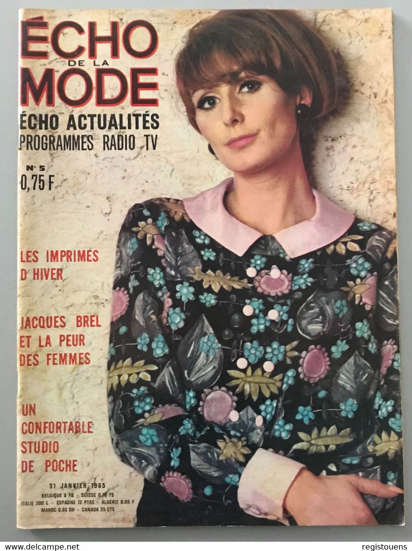 Écho De La Mode N° 5 - Janvier 1965 - Lifestyle & Mode
