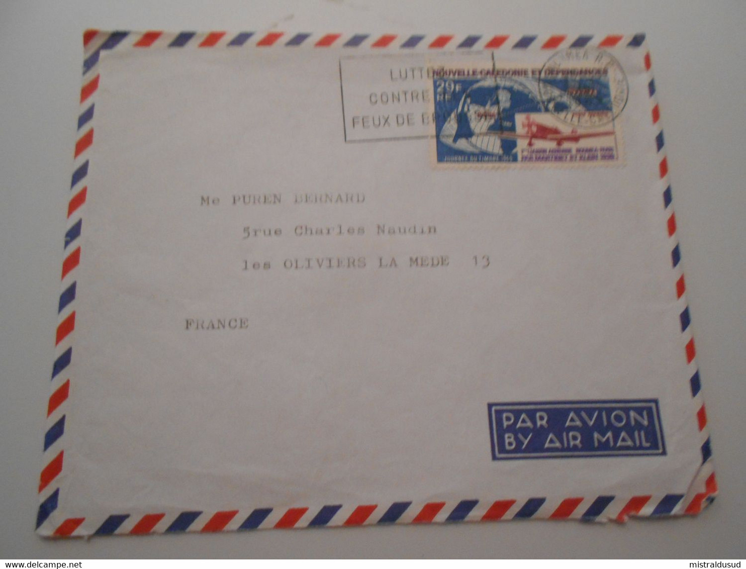 Nouvelle-caledonie, Lettre De Noumea 1969 Pour La Mede - Storia Postale