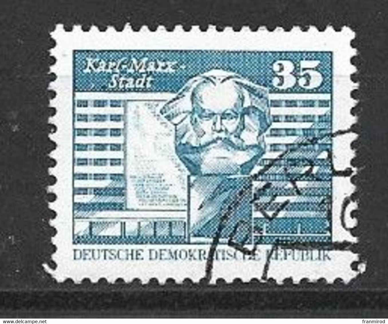 Allemagne DDR  N 2149 Oblitéré Sans Trace De Charniere - Karl Marx