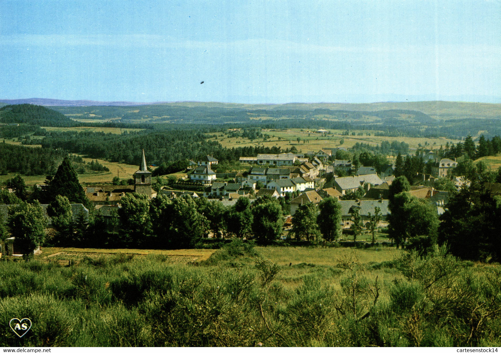 N°38111 Z -cpsm Aumont Aubrac -vue Générale- - Aumont Aubrac