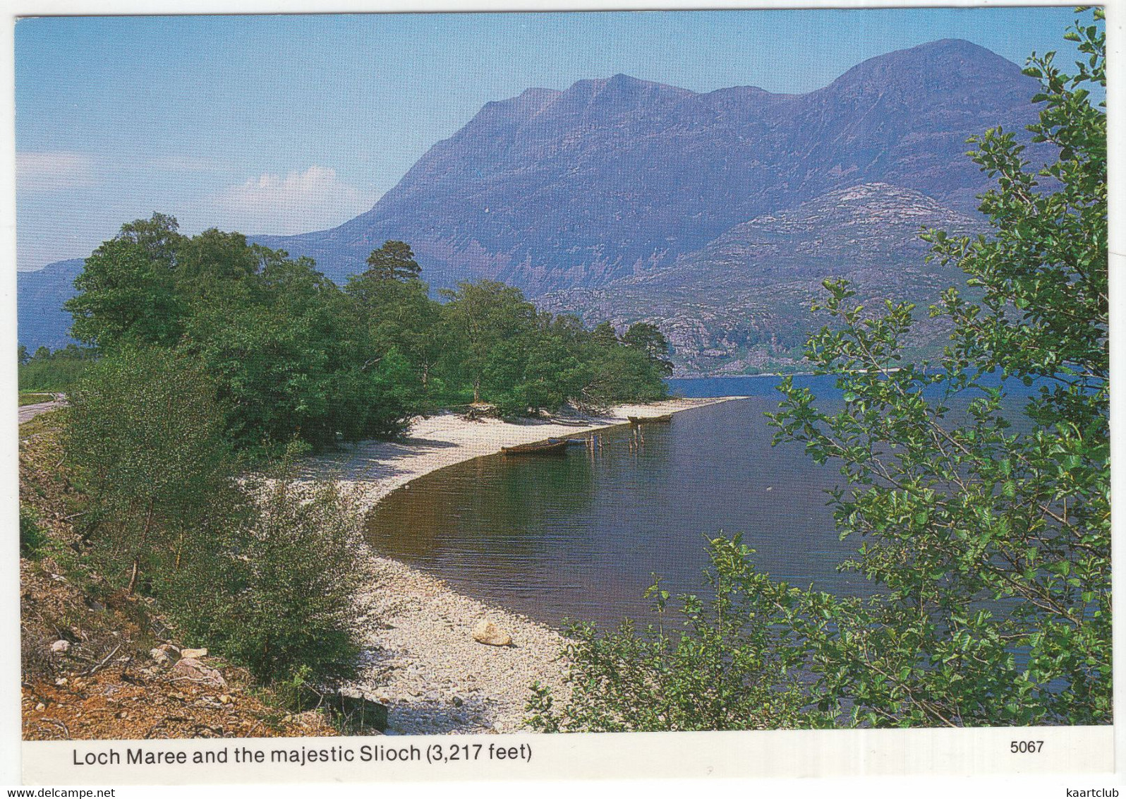Loch Maree And The Majestic Slioch (3,217 Feet) - (Scotland)  ('A Hail Caledonia Product' Postcard) - Ross & Cromarty