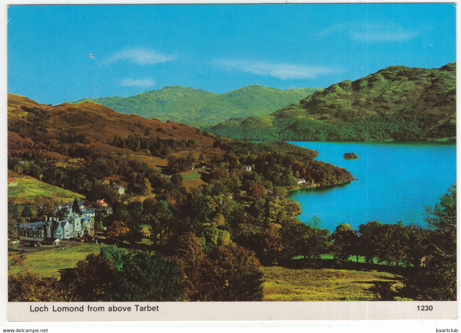 Loch Lomond From Above Tarbet - (Scotland)  ('A Hail Caledonia Product' Postcard) - Sutherland