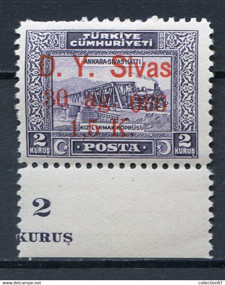 Réf 52Bis  -- TURQUIE --  SURCHARGE 930 RENVERSÉE N° 776 ** MNH - TURKEY - Unused Stamps