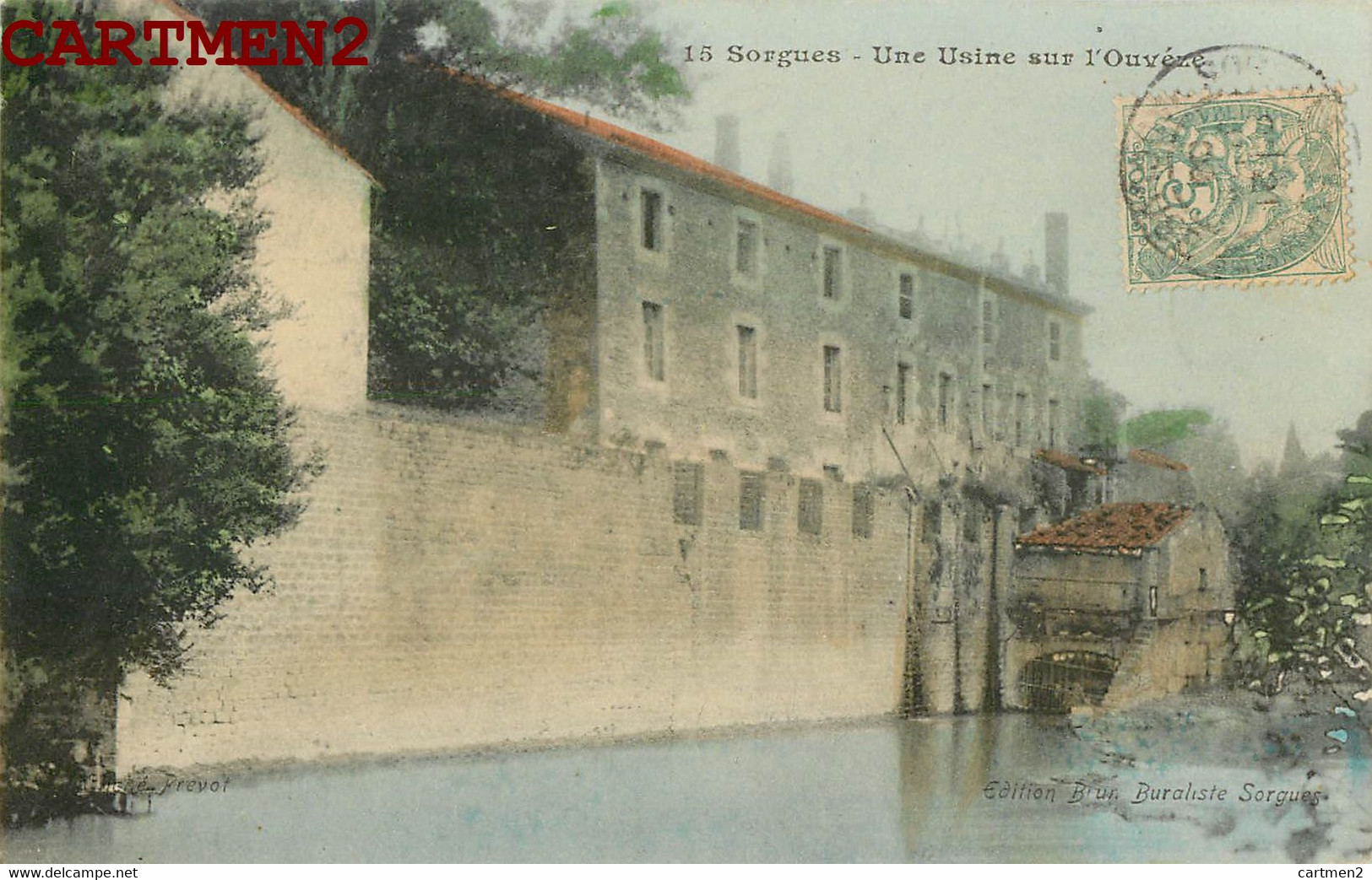 LA SORGUES UNE USINE SUR L'OUVEZE 84 VAUCLUSE - Sorgues