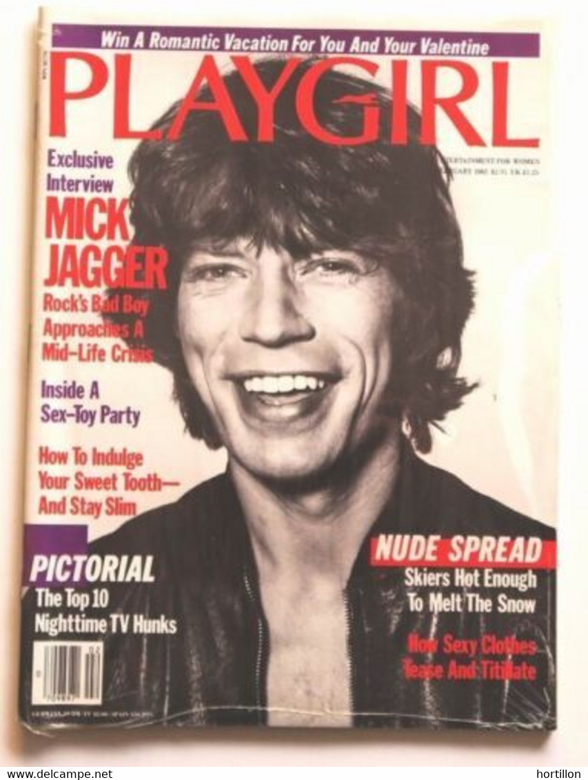 Magazine Sexy PLAYGIRL 02/1983 Mick Jagger (ROLLING STONES) Encore Emballé ! - Entertainment