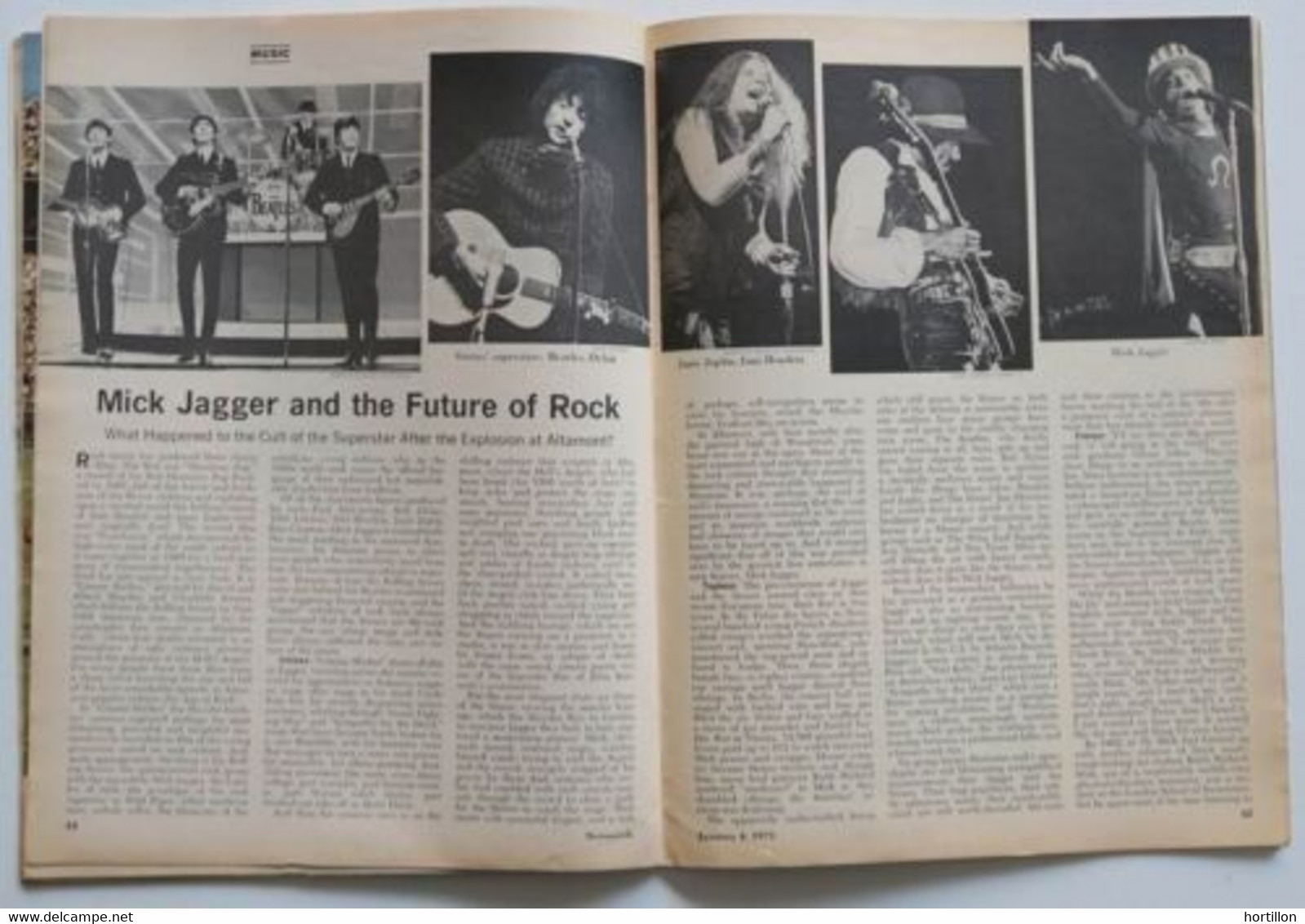 Revue Magazine US NEWSWEEK 04/01/1971 Mick Jagger (ROLLING STONES) The Future Of Rock - Entertainment