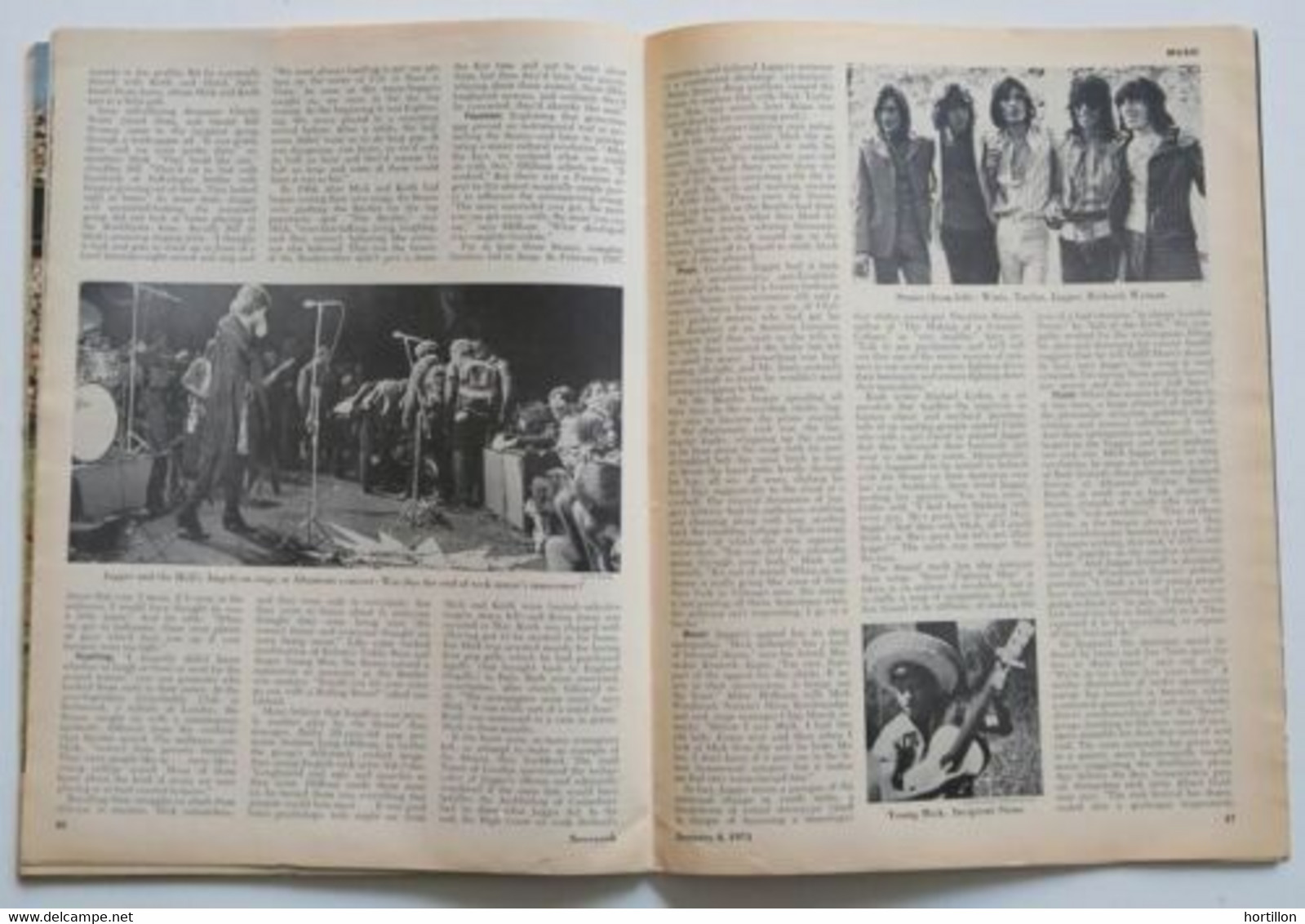 Revue Magazine US NEWSWEEK 04/01/1971 Mick Jagger (ROLLING STONES) The Future Of Rock - Divertissement