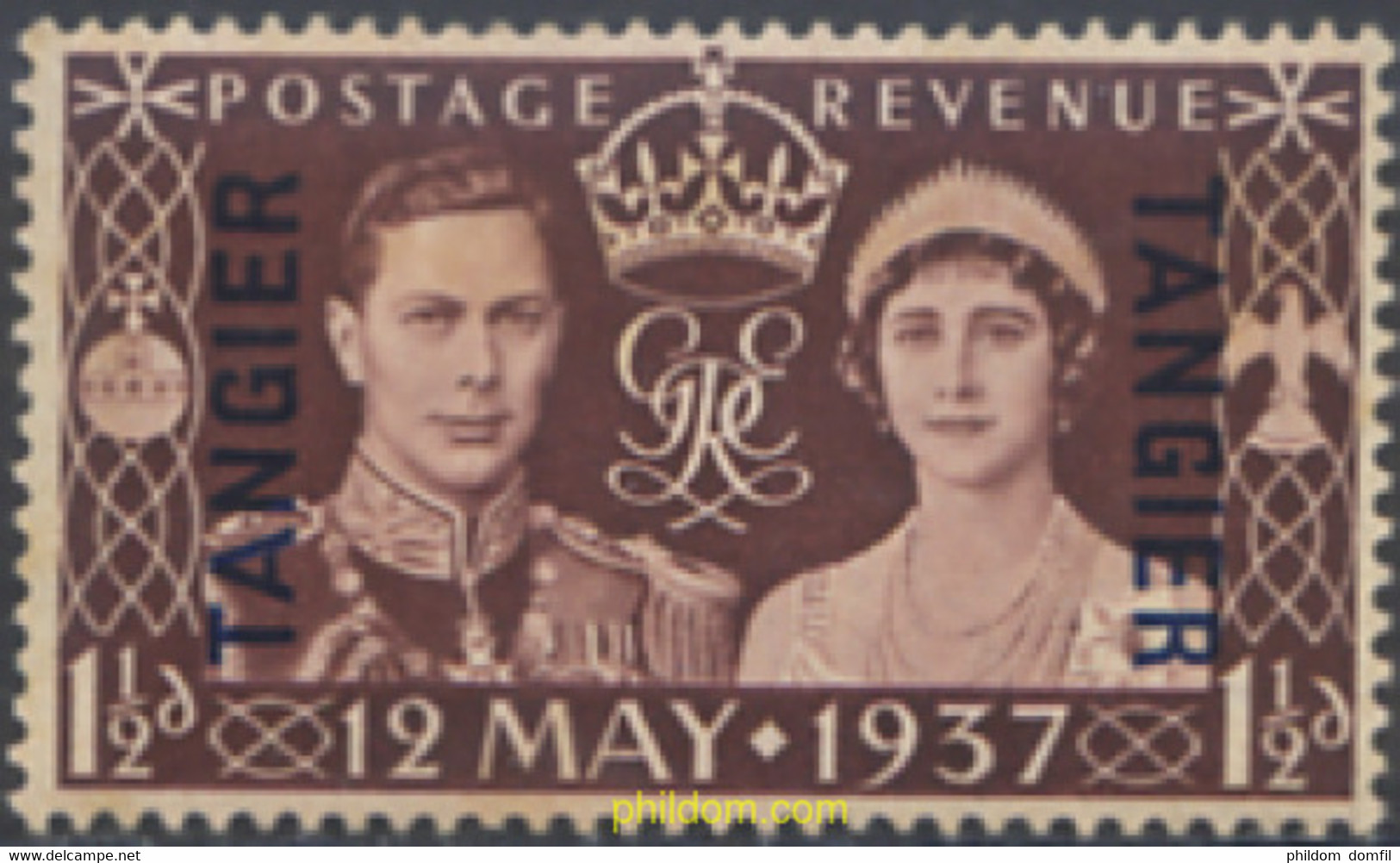 276370 MNH TANGER. Ocupación Britanica 1937 JORGE VI - Britse Bezetting MEF