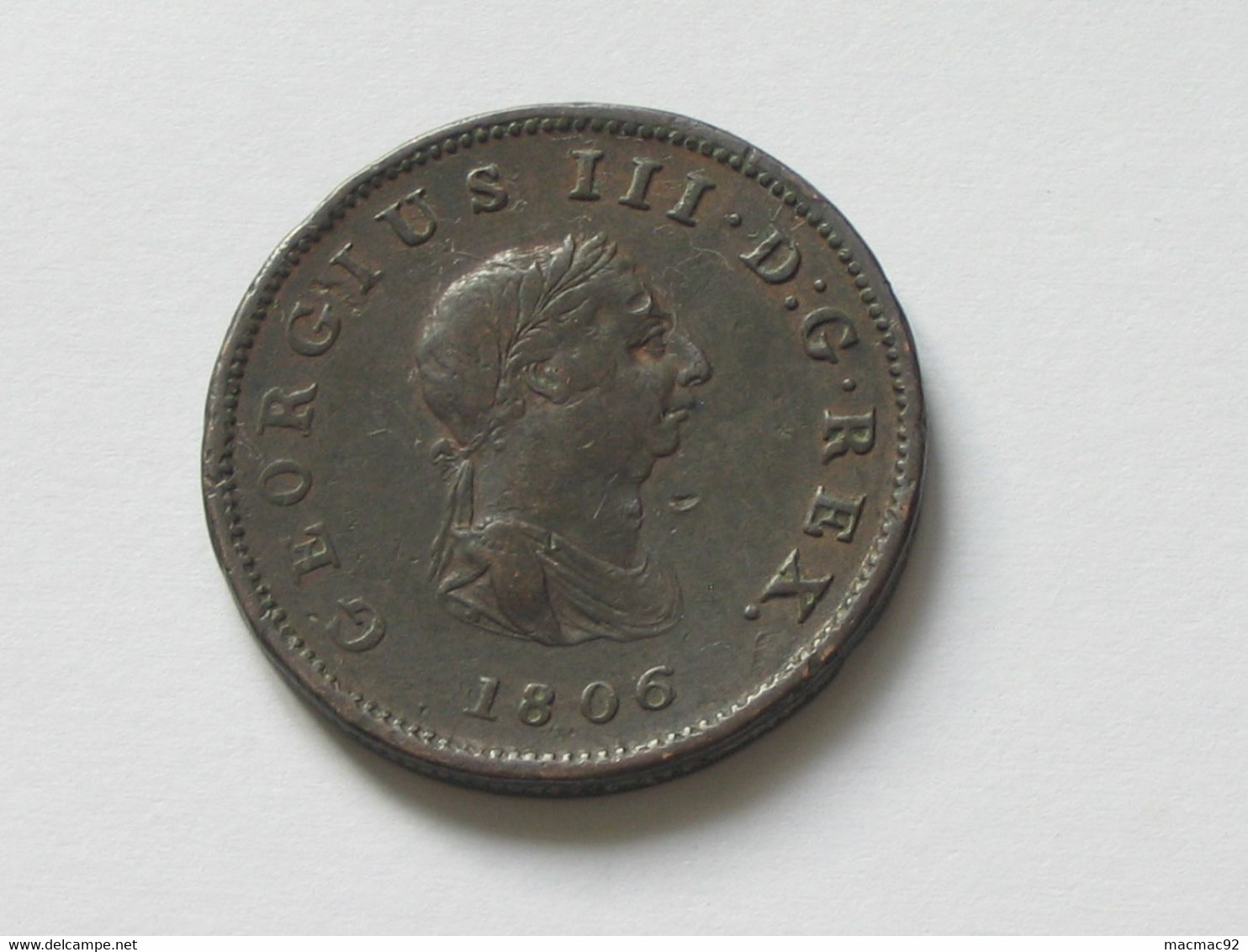 GRANDE BRETAGNE -1/2 Penny 1806 Great Britain - Georgius III Dei Gratia **** EN ACHAT IMMEDIAT **** - D. 1 Penny