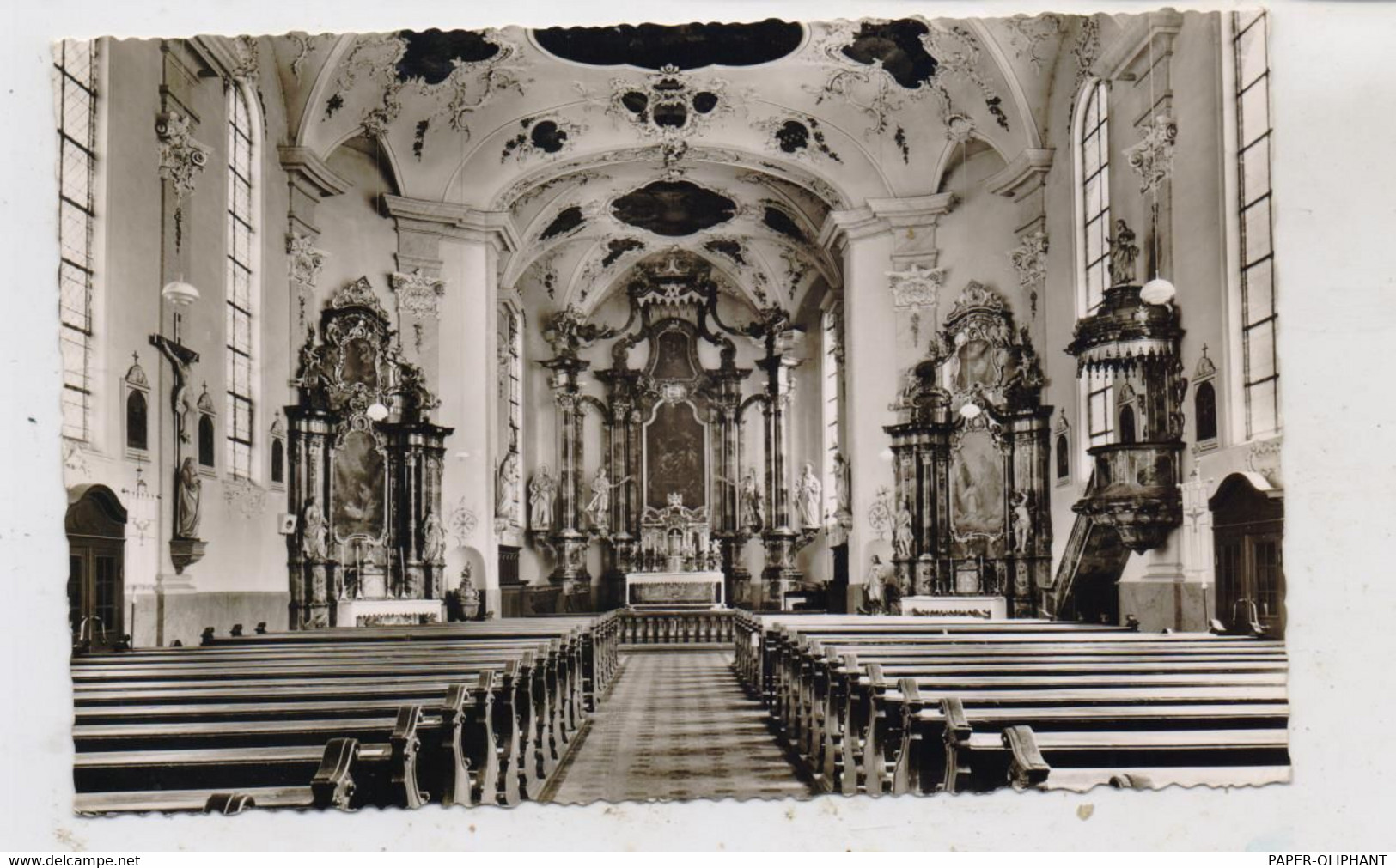 7834 HERBOLZHEIM, Stadtpfarrkirche, Innenansicht - Emmendingen