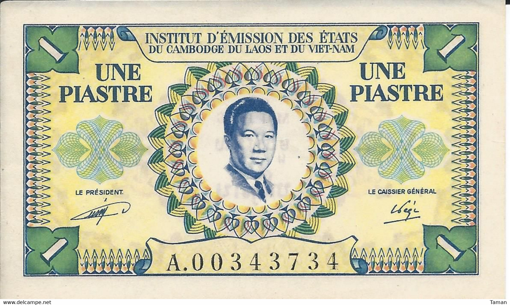 INDOCHINE   -  1  Piastre   Nd(1953)   -- UNC --   Indochina - Indochine