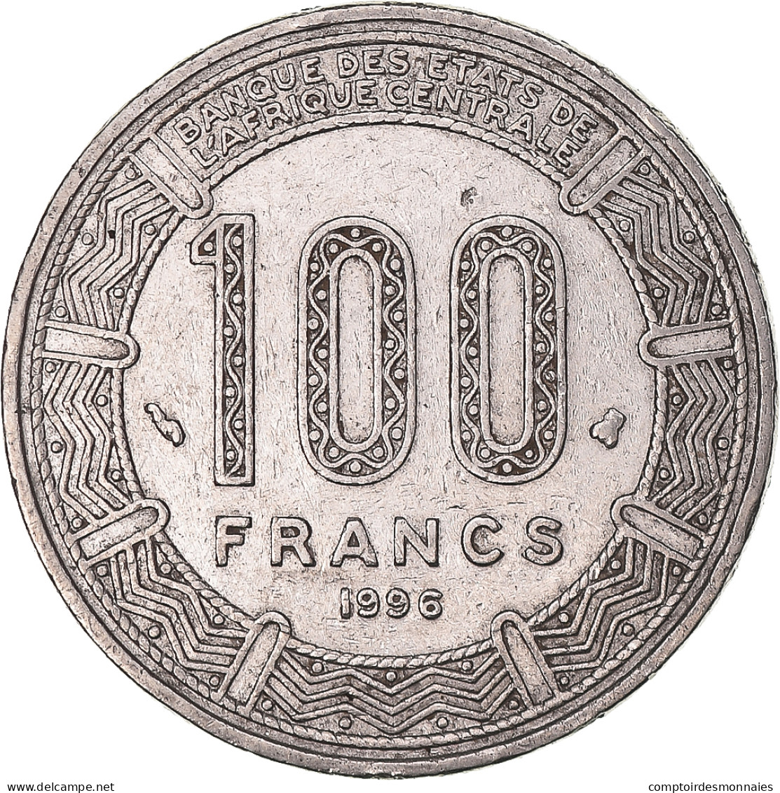 Monnaie, États De L'Afrique Centrale, 100 Francs, 1996 - Centrafricaine (République)
