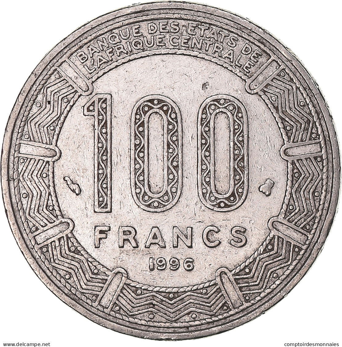 Monnaie, États De L'Afrique Centrale, 100 Francs, 1996 - Centraal-Afrikaanse Republiek