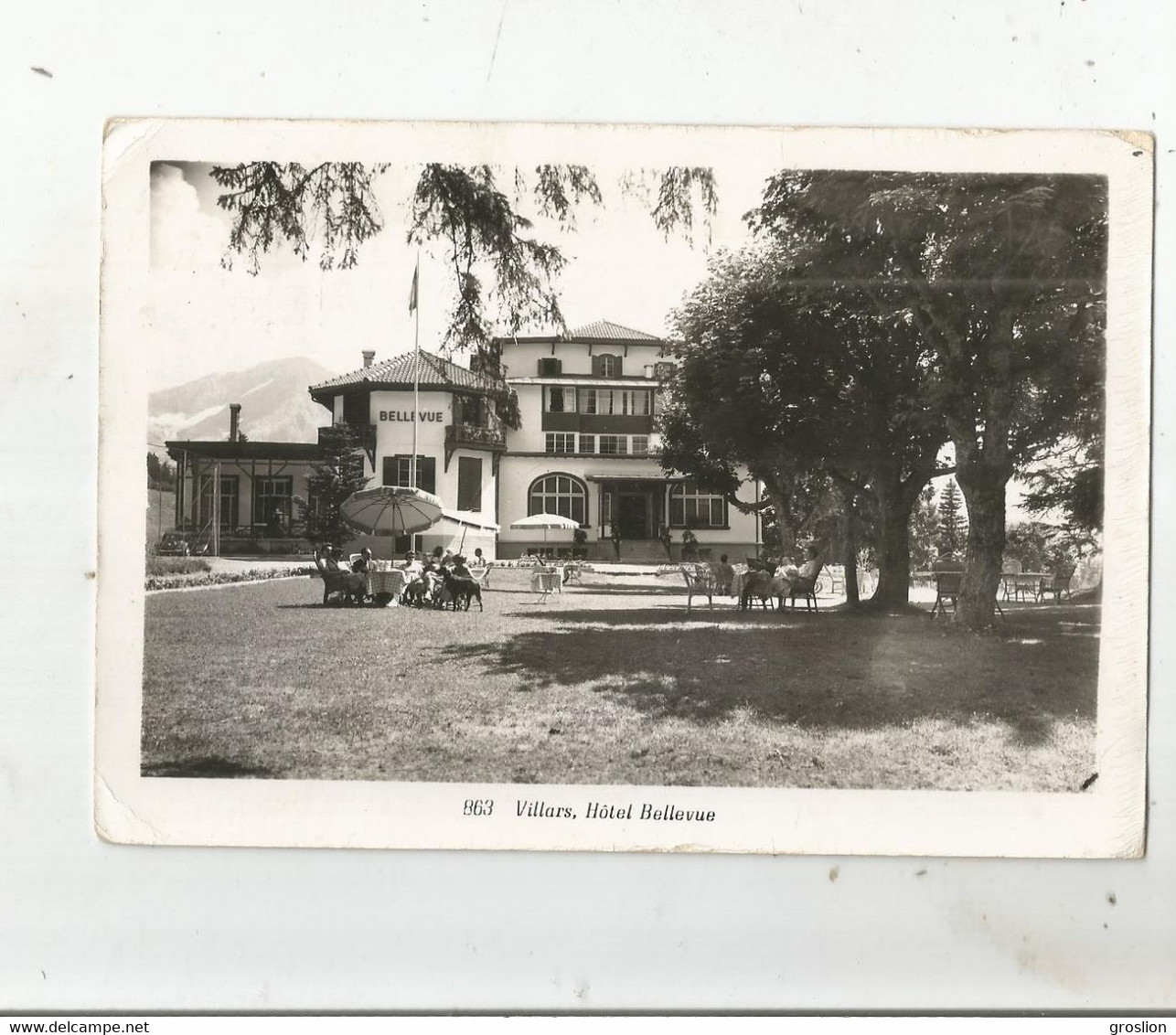 VILLARS SUR OLLON 863 CARTE PHOTO HOTEL  BELLEVUE - Ollon