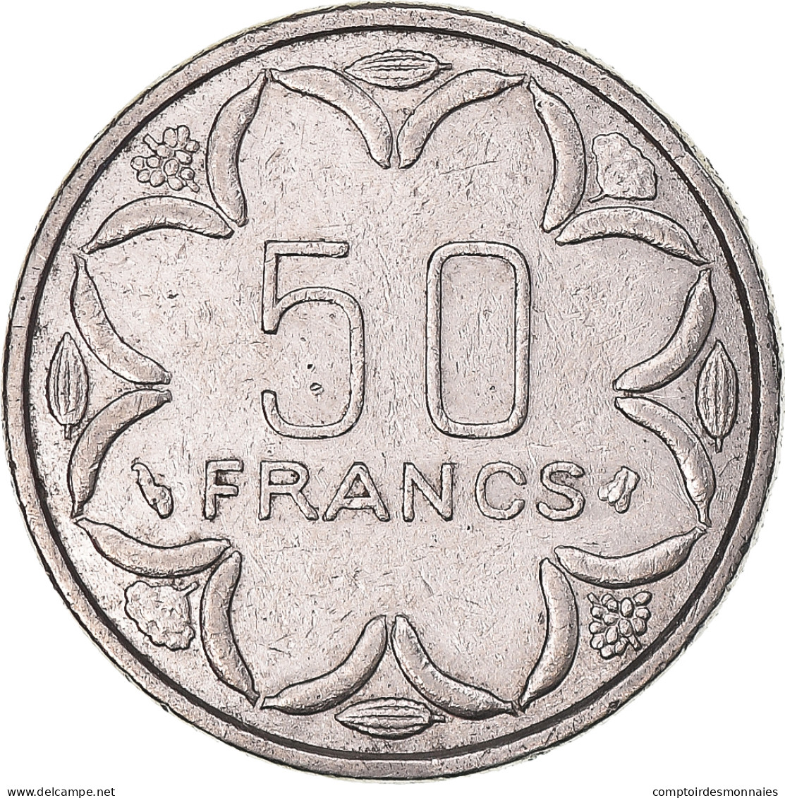 Monnaie, États De L'Afrique Centrale, 50 Francs, 1998 - Cameroun