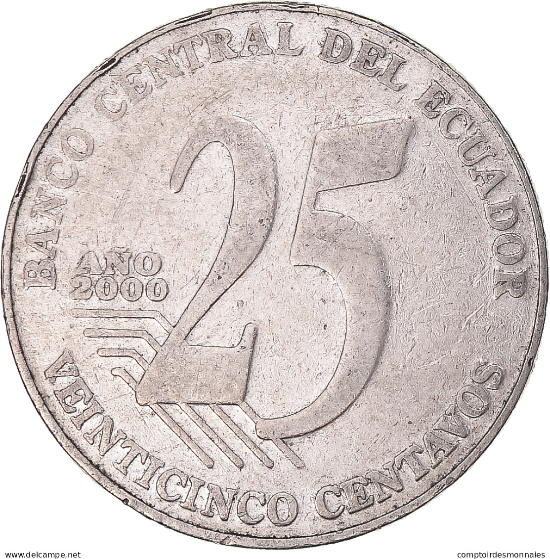 Monnaie, Équateur, 25 Centavos, 2000 - Equateur