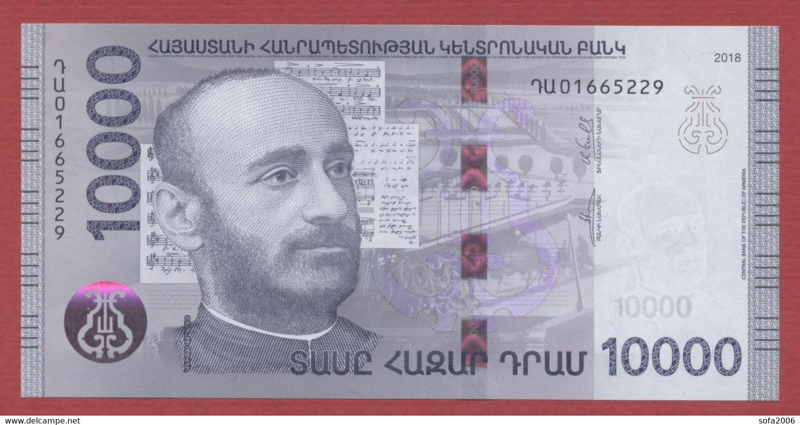 Armenia 10000 DRAM 2018 UNC . - Armenia