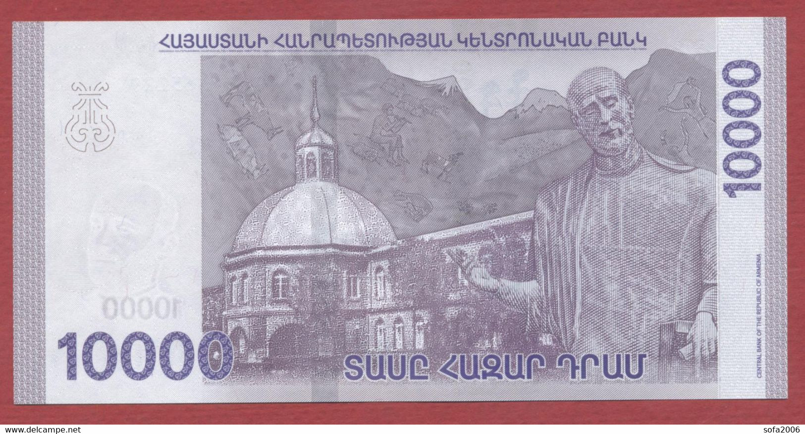 Armenia 10000 DRAM 2018 UNC . - Armenia