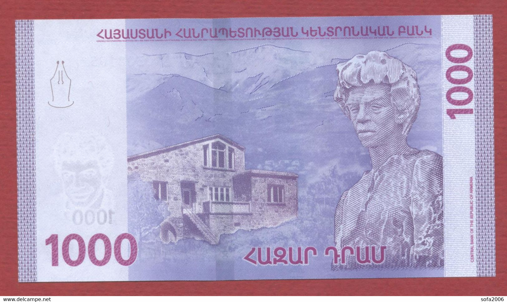 Armenia 1000 DRAM 2018 UNC . - Arménie