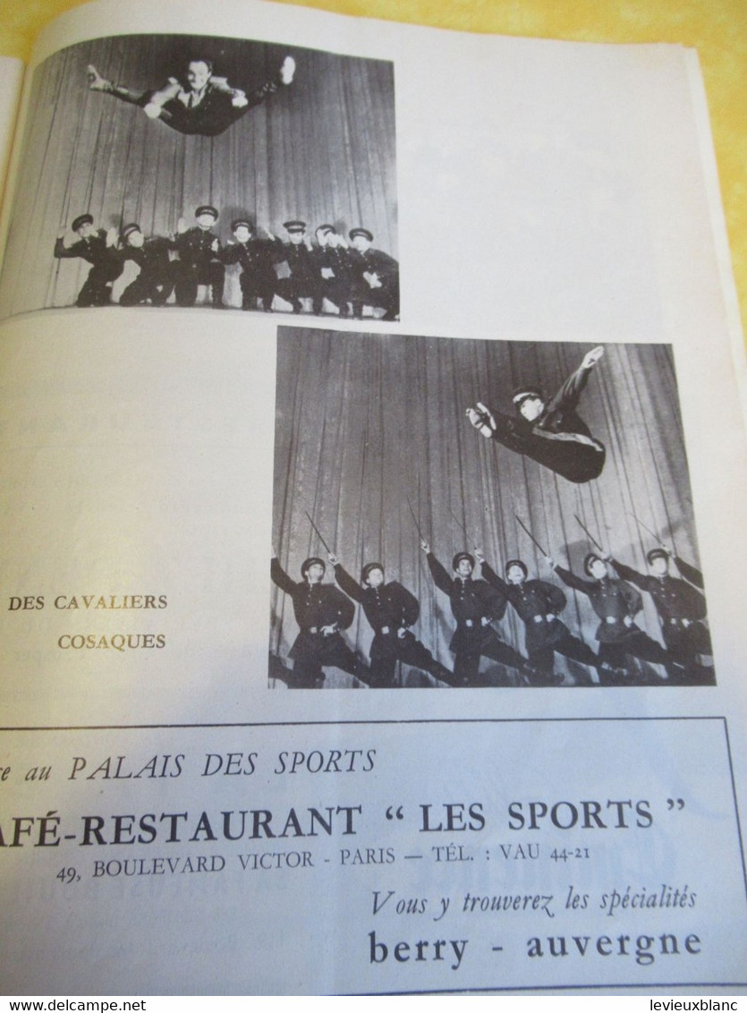 Programme ancien/Choeurs et danses de l'Armée Soviétique/ PALAIS des Sports//Vers 1960    PROG349