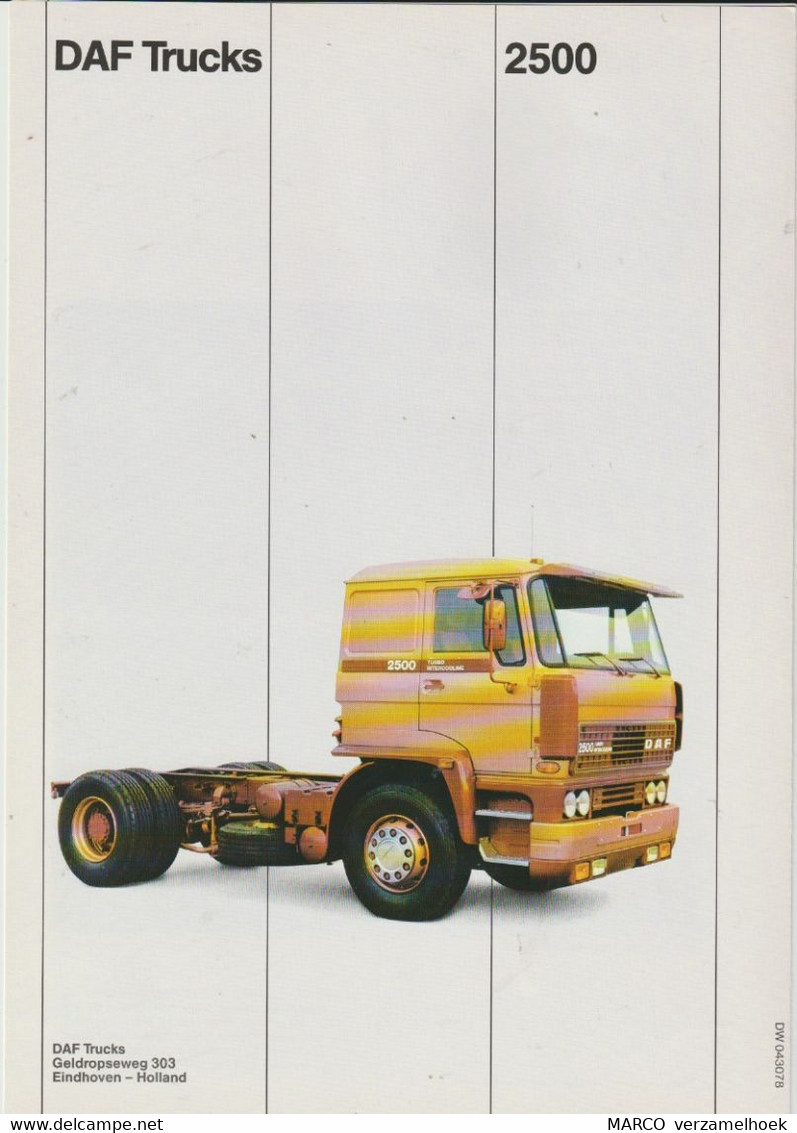 Brochure-leaflet DAF Trucks Eindhoven DAF 3300-2500 - Camion