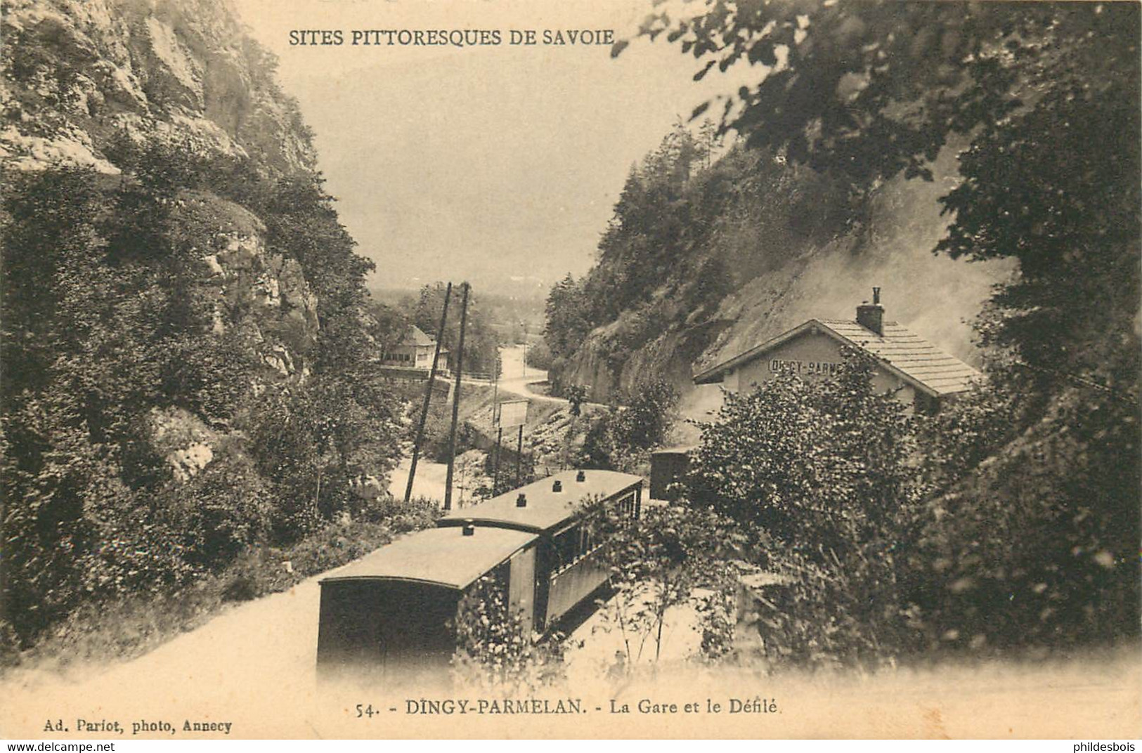 HAUTE SAVOIE  DINGY-PARMELAN  La Gare Et Le Défilé - Dingy-Saint-Clair