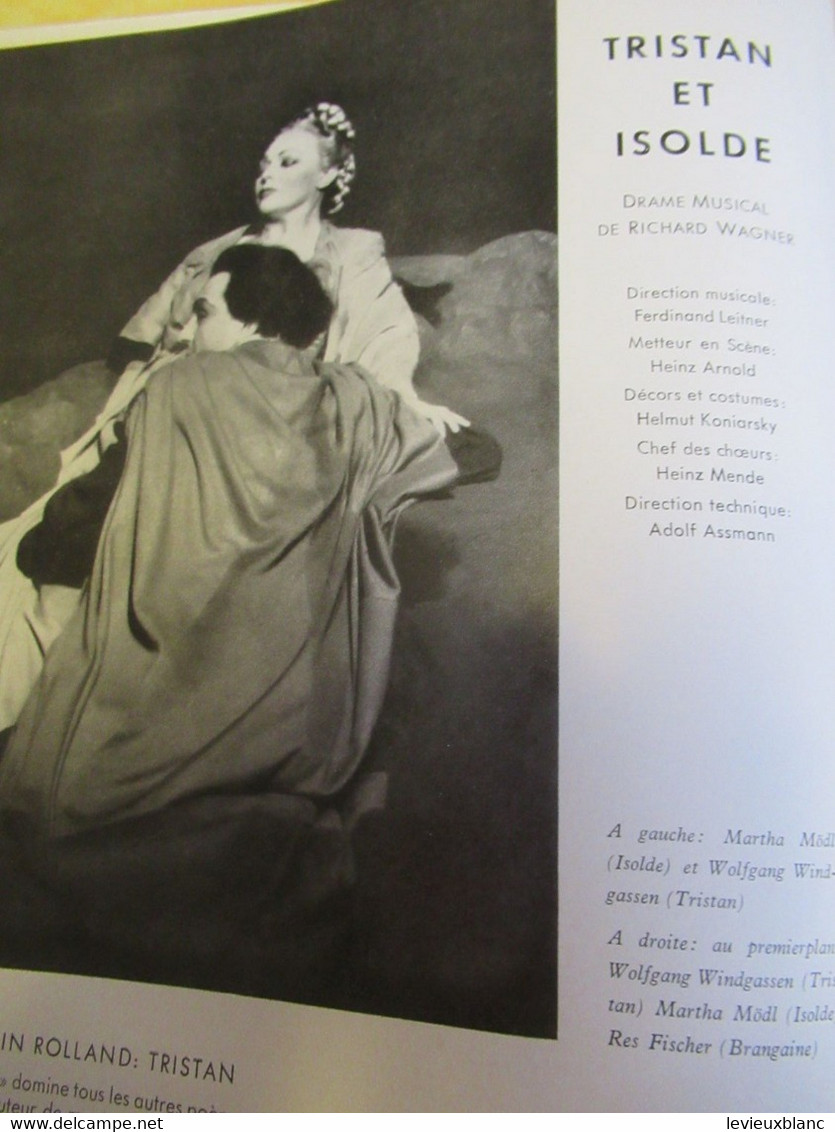 Programme Ancien/Théâtre Des Champs-Elysées/ Opéra De STUTTGART/ Tristan Et Isolde/Wagner /mars 1952    PROG350 - Programma's