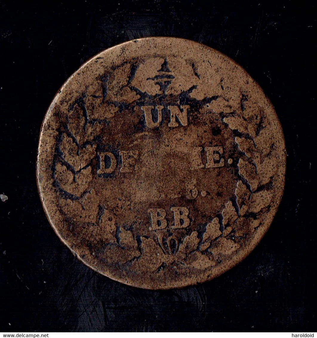 FRANCE 1e ET 2e RESTAURATION - UN DECIME LOUIS XVIII 1815 BB - B A TB - Sonstige & Ohne Zuordnung