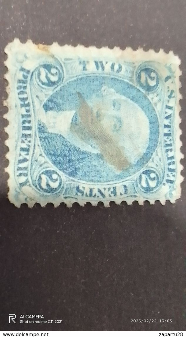 USA-1865-75  2C-   FİSCAL DAMGALI - Other & Unclassified