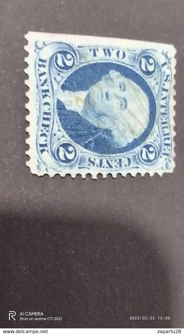 USA-1865-75  2C-   FİSCAL DAMGALI - Altri & Non Classificati