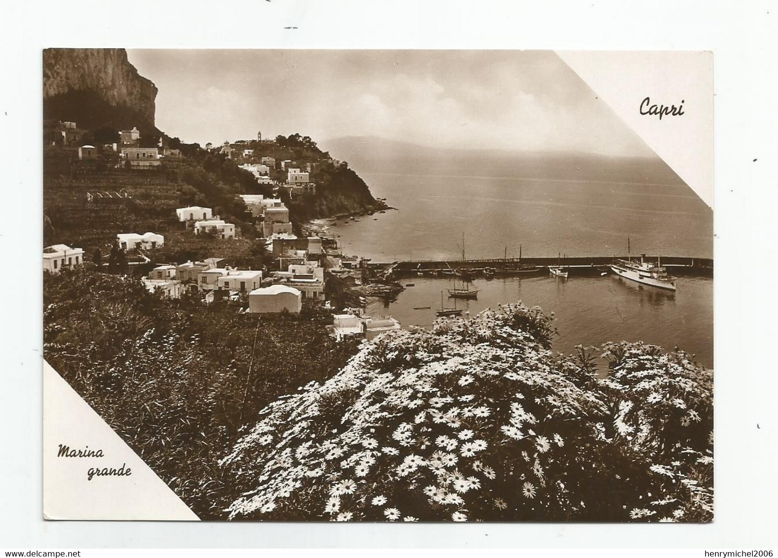 Italie - Italia - Italy - Capri Villa Casa Port Bateau Vapeur  Marina Grande Ed Vincenzo Carcavallo Napoli 1937 - Marano Di Napoli