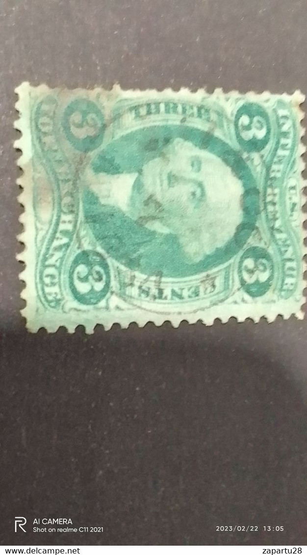 USA-1865-75  3C-   FİSCAL DAMGALI - Andere & Zonder Classificatie