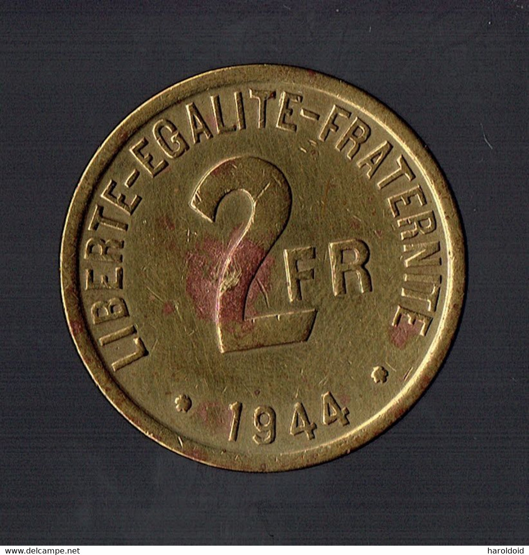 FRANCE LIBRE - 2 F 1944 - TB A TTB - 2 Francs