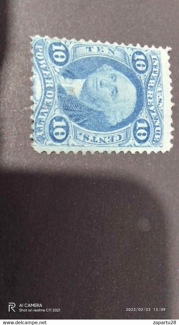 USA-1865-75  10C-   FİSCAL DAMGALI - Other & Unclassified