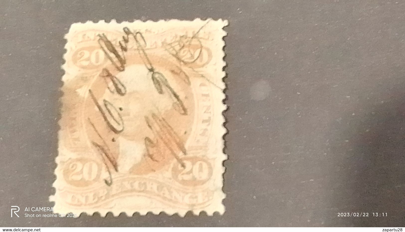 USA-1865-75  20C-   FİSCAL DAMGALI - Altri & Non Classificati