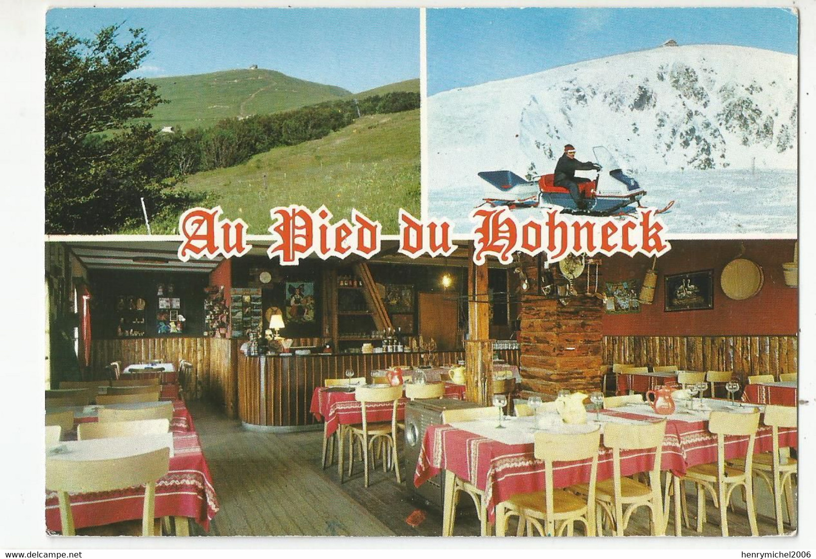 88 Vosges Au Pied Du Honneck Café Restaurant Route Des Cretes Motoski Tel Cabine Du H. Gerardmer - Gerardmer