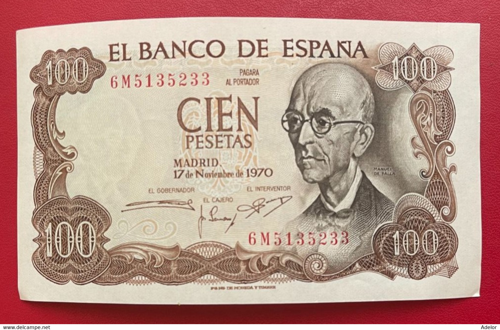 Beau Billet D'Espagne, De 100 Pesetas Du 17 Novembre 1970. SPL/SPL+ - 100 Pesetas