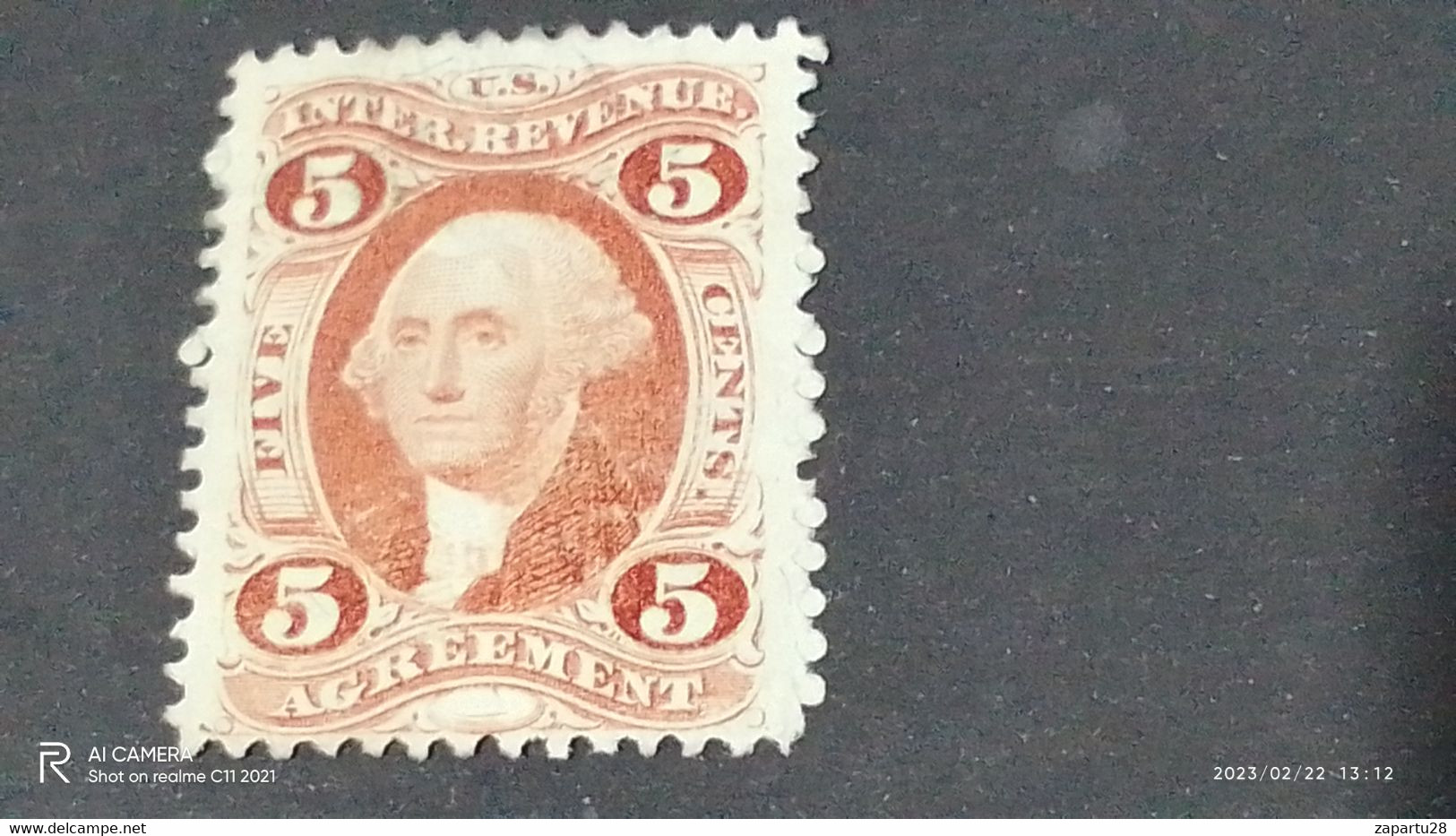 USA-1865-75  5C-   FİSCAL DAMGALI - Other & Unclassified