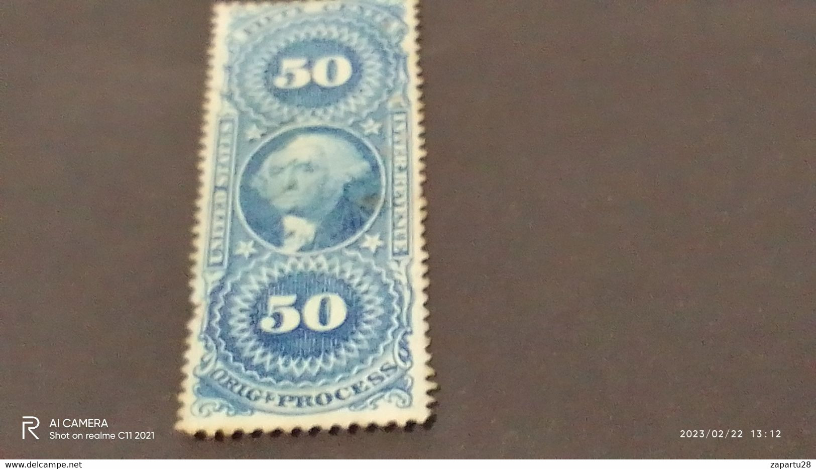 USA-1865-75  50C-   FİSCAL DAMGALI - Altri & Non Classificati