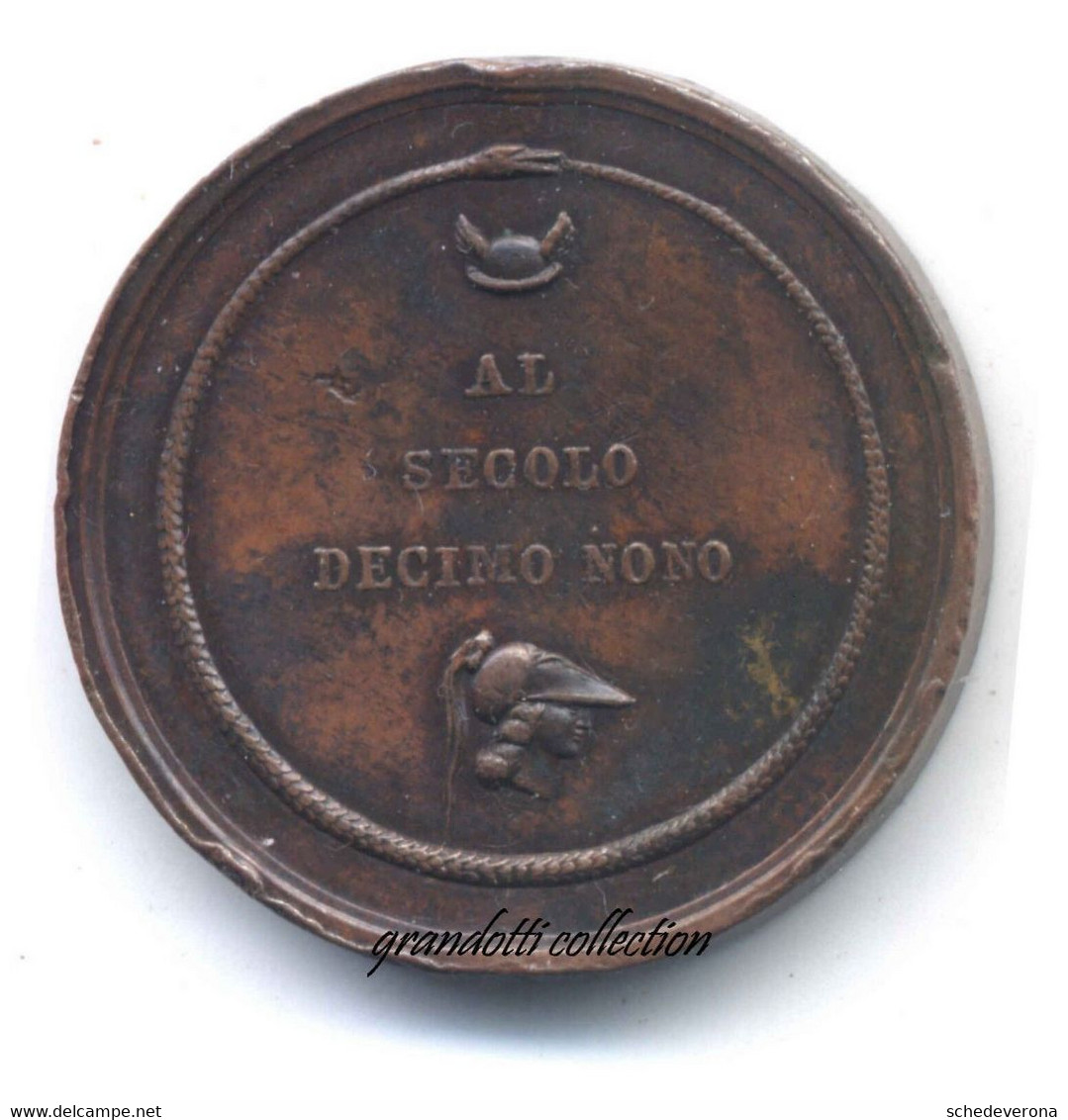 ANTONIO CANOVA AL SECOLO DECIMO NONO 1832 VENEZIA MEDAGLIA - Professionals/Firms