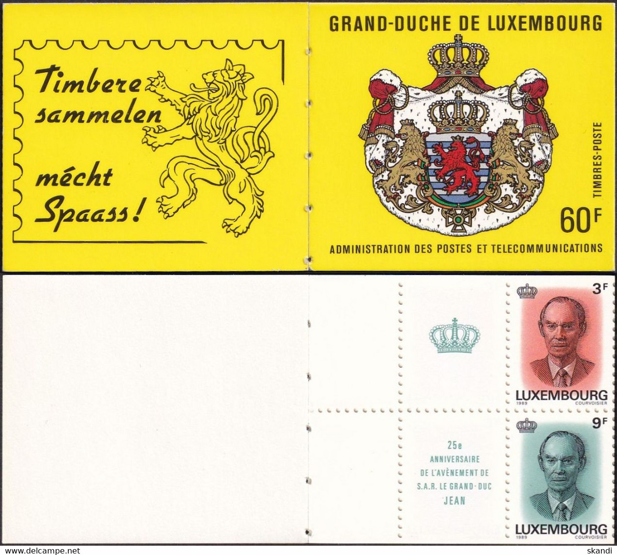 LUXEMBURG 1989 Mi-Nr. MH 2 Markenheft/booklet ** MNH - Postzegelboekjes