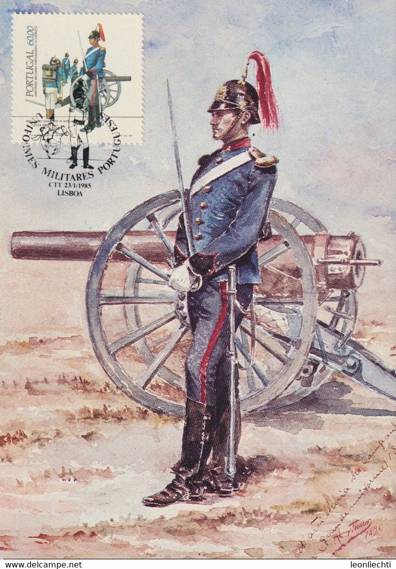 1985 Portugal, Mi: PT 1647A / Yt: PT 1625,  Militär-Uniform - Cartas & Documentos